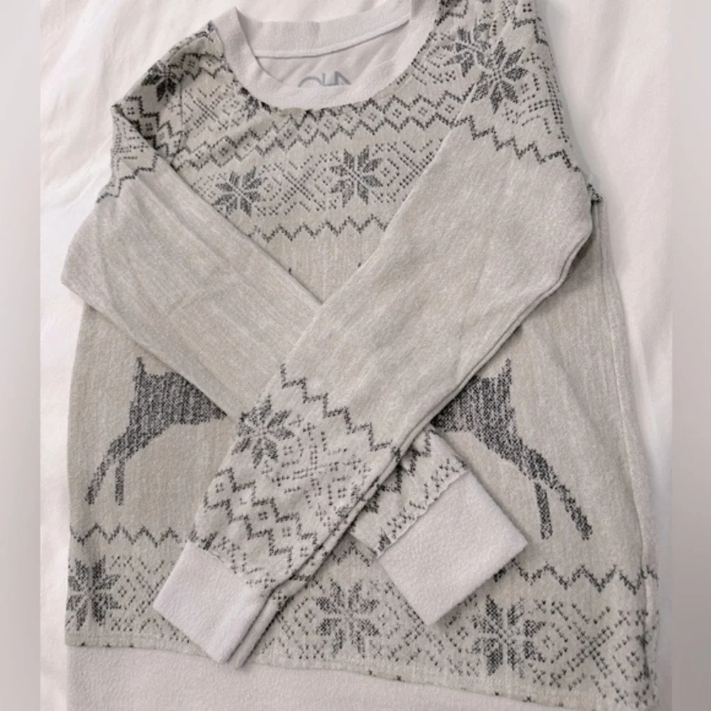 Chaser brand holiday reindeer long sleeve - Picture 5 of 6